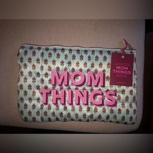 Floral 'Mom Things' Pouch
